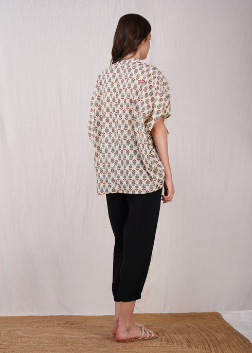 Women's Tia Relaxed Booti Shirt Grey